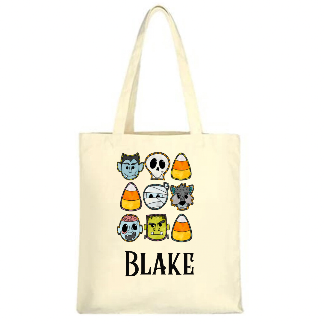 PERSONALIZED HALLOWEEN TRICK OR TREAT BAG