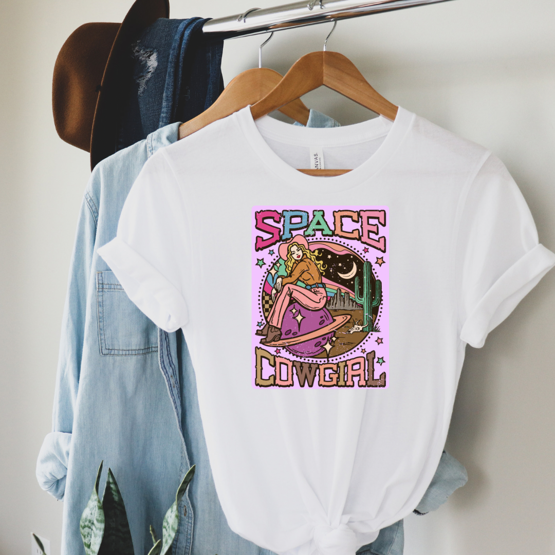 WESTERN SPACE COWGIRL TEE