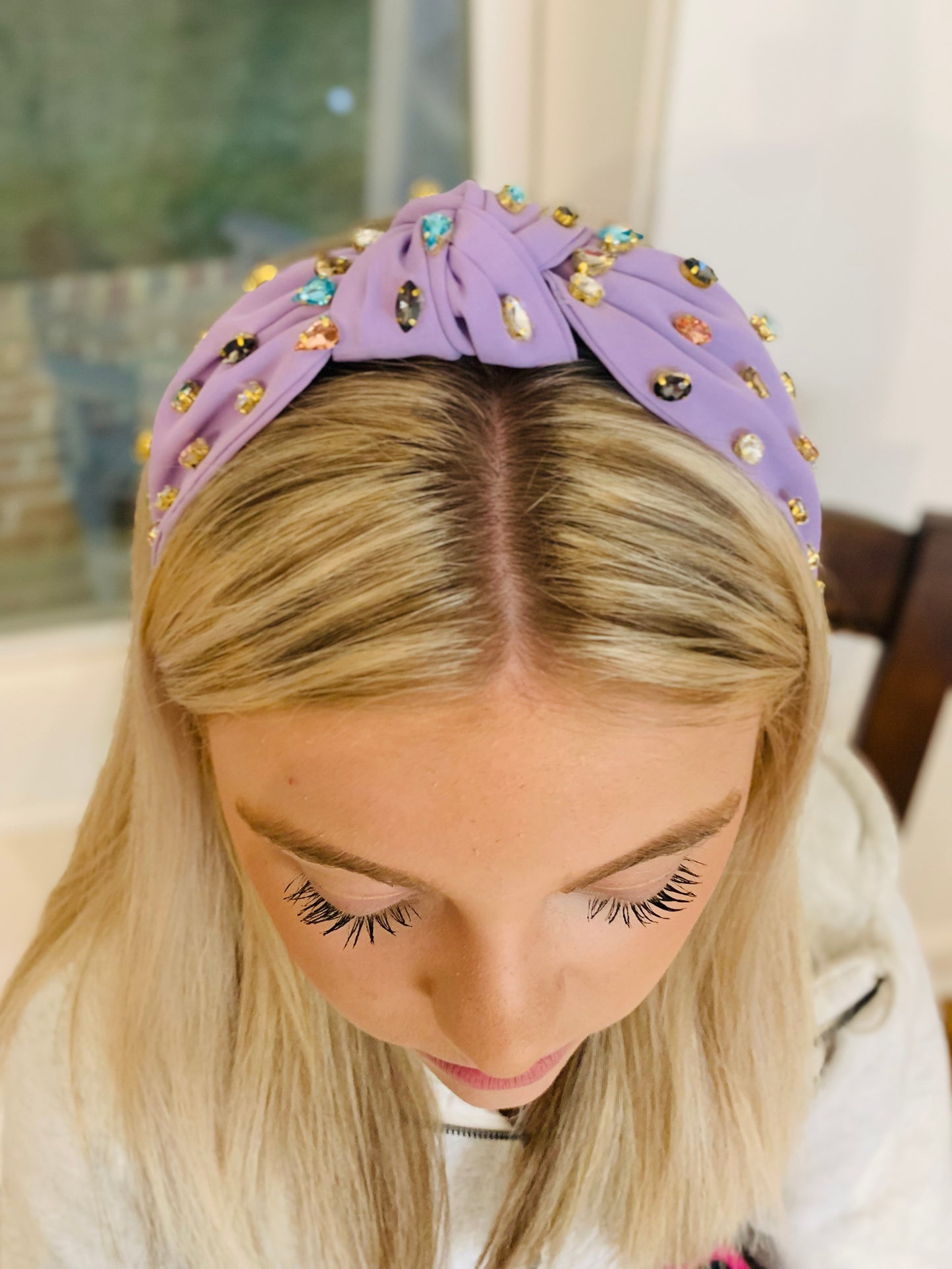 MULTICOLOR RHINESTONE HEADBAND