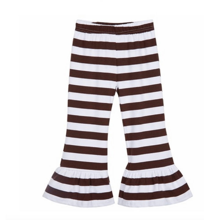 STRIPED RUFFLE PANTS PRE-ORDER