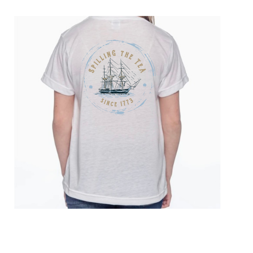 SPILLING THE TEA SINCE 1776 TEE