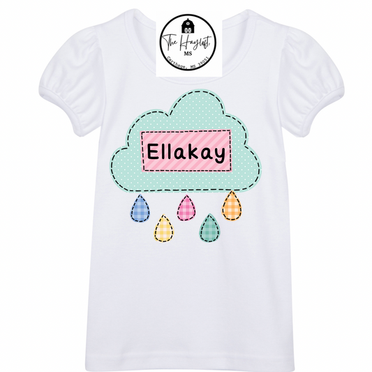 GIRLS RAIN CLOUD TEE