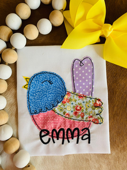 SPRING BLUE BIRD TEA TOWEL