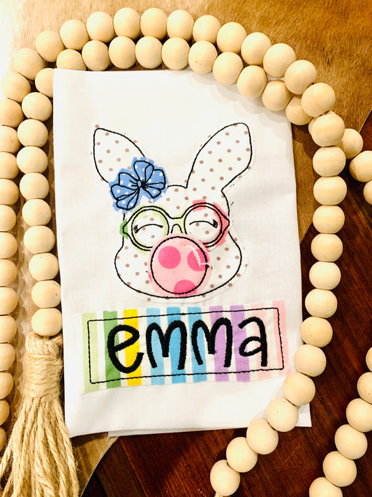 BUBBLEGUM BUNNY TEA TOWEL