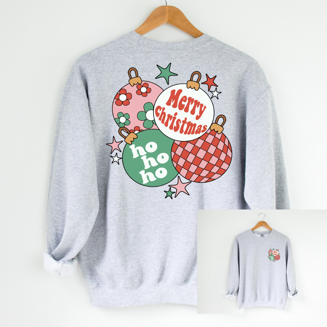 RETRO CHRISTMAS ORNAMENT TEE/SWEATSHIRT