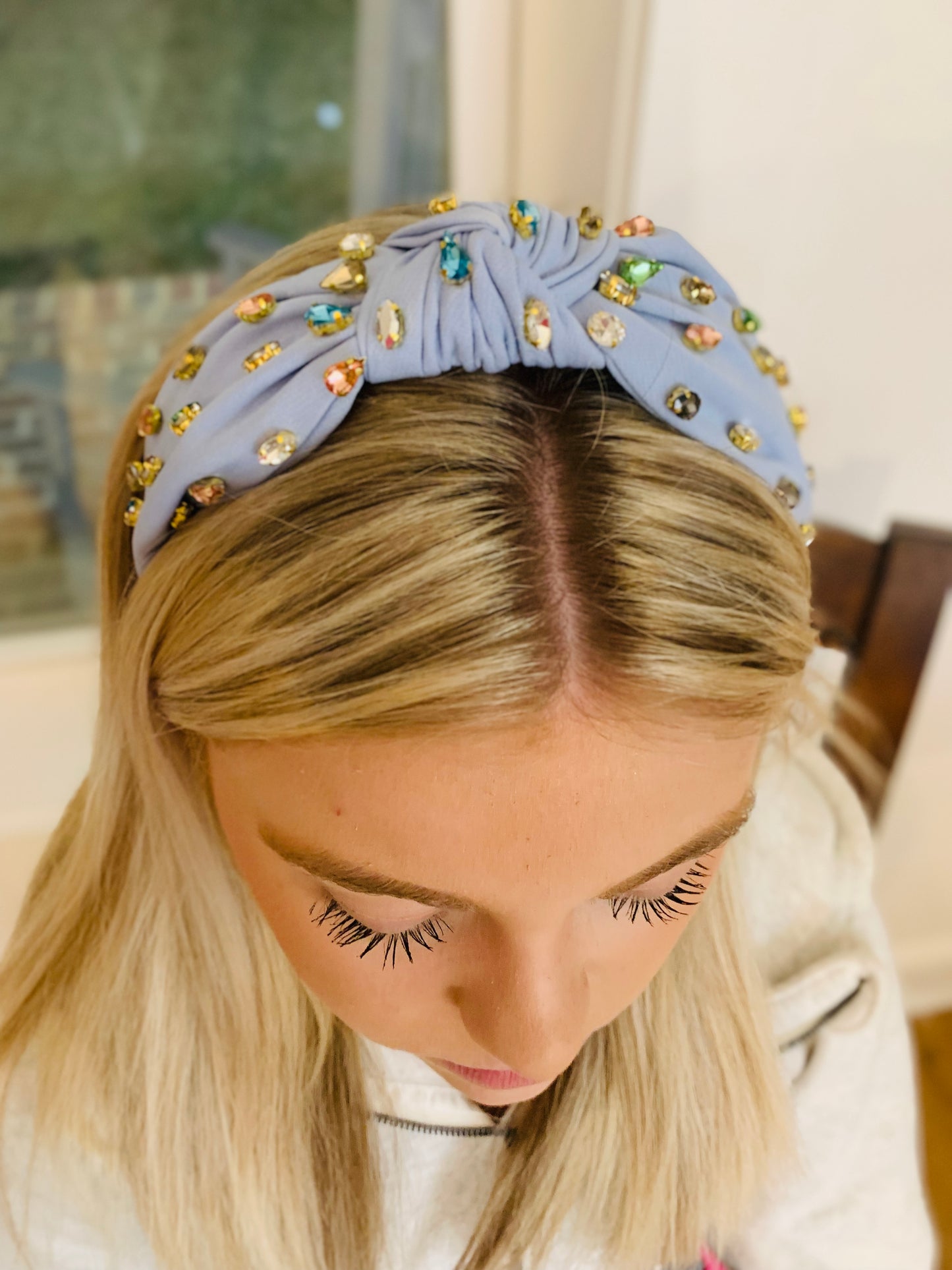 MULTICOLOR RHINESTONE HEADBAND