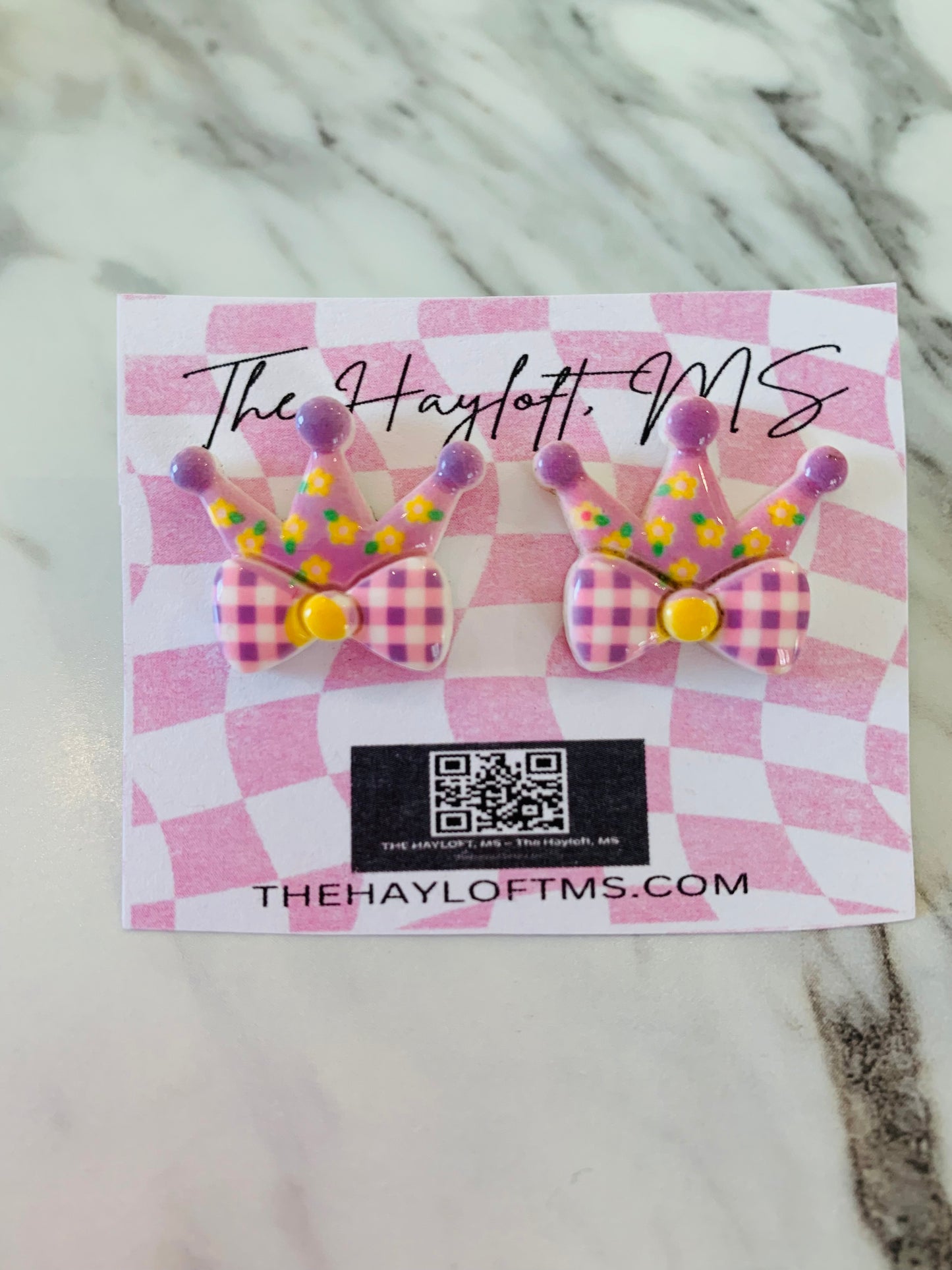 VINTAGE FLORAL CROWN EARRINGS