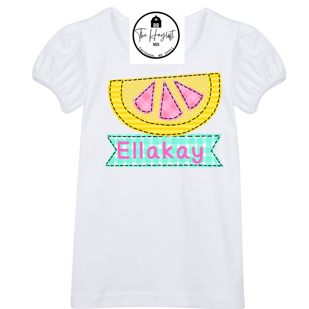 GIRLS LEMON SLICE TEE