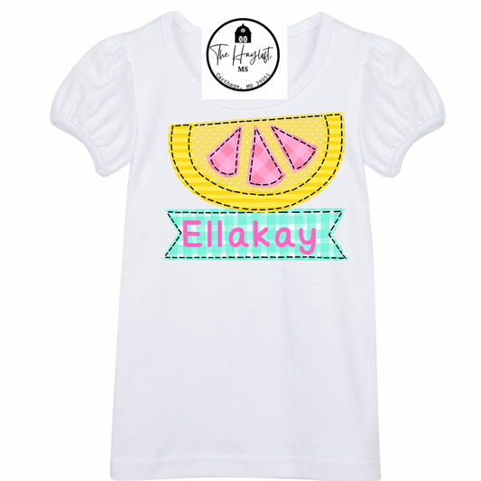 GIRLS LEMON SLICE TEE