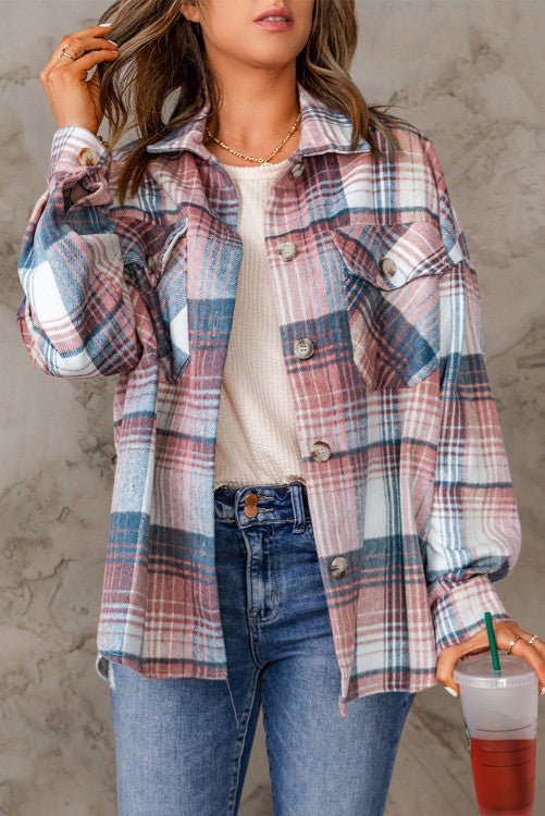 PINK AND BLUE FLANNEL