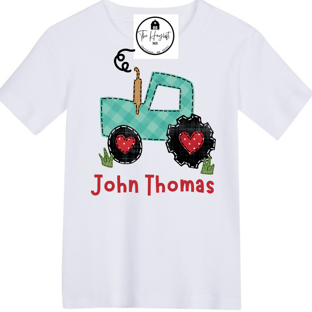 VALENTINE TRACTOR TEE BOY