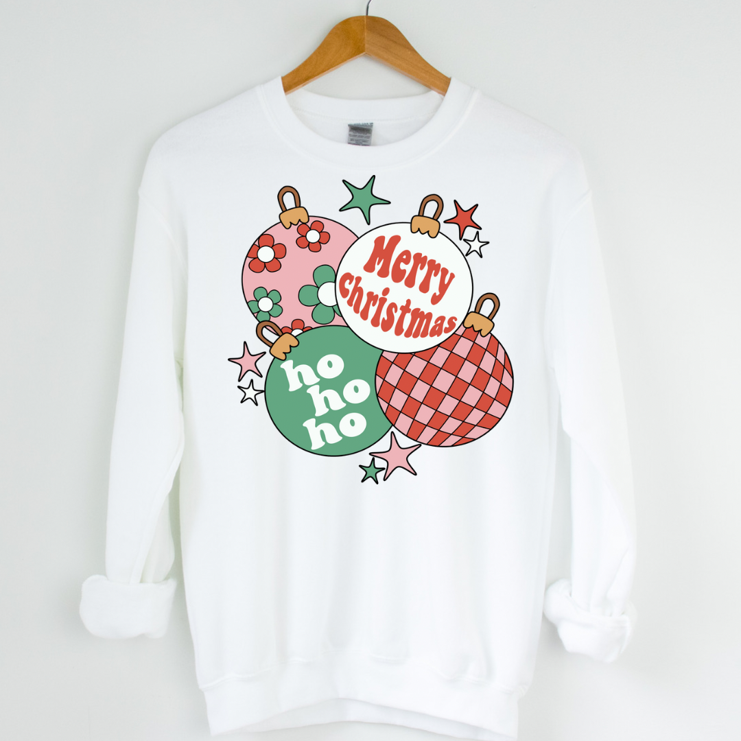 RETRO CHRISTMAS ORNAMENT TEE/SWEATSHIRT