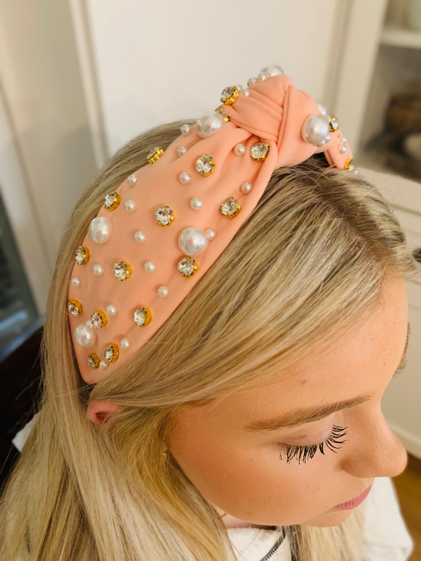 RHINESTONE + PEARLS HEADBAND