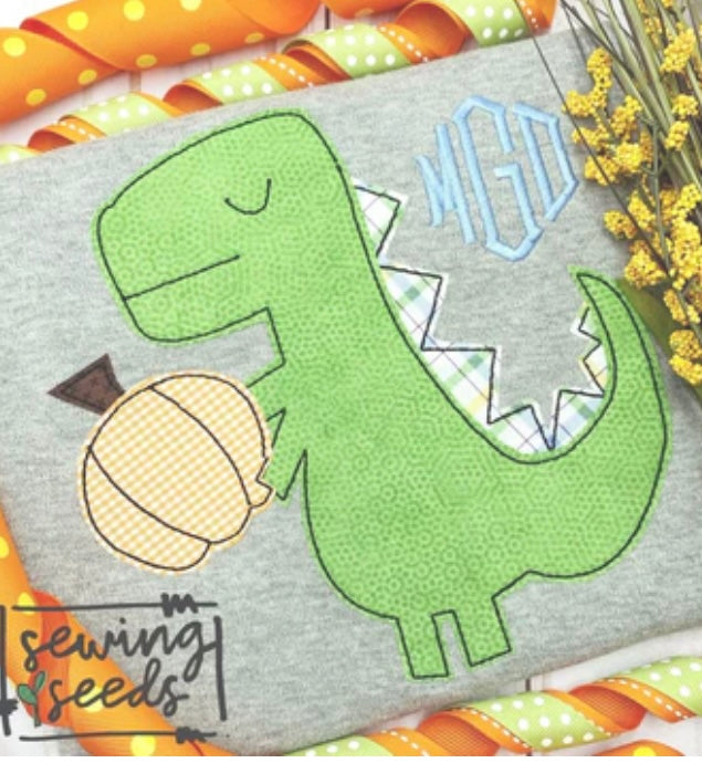 BOY DINO PUMPKIN TEE