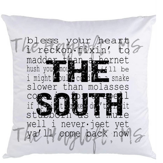 THE SOUTH PILLOW COVER