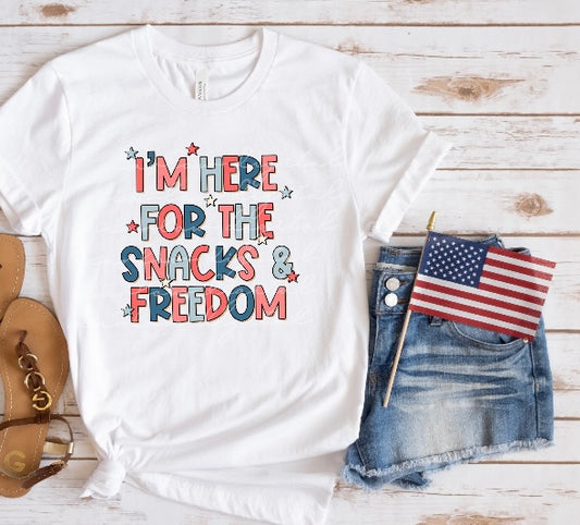 FREEDOM AND SNACKS TEE