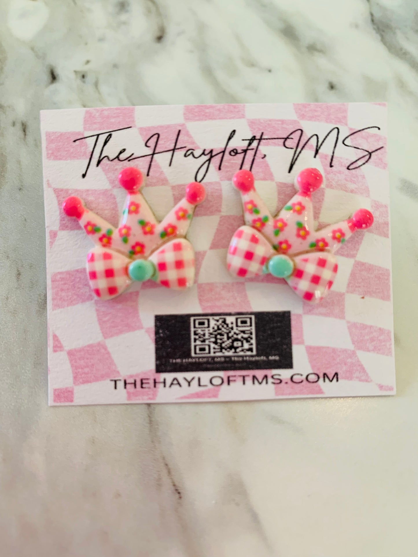 VINTAGE FLORAL CROWN EARRINGS