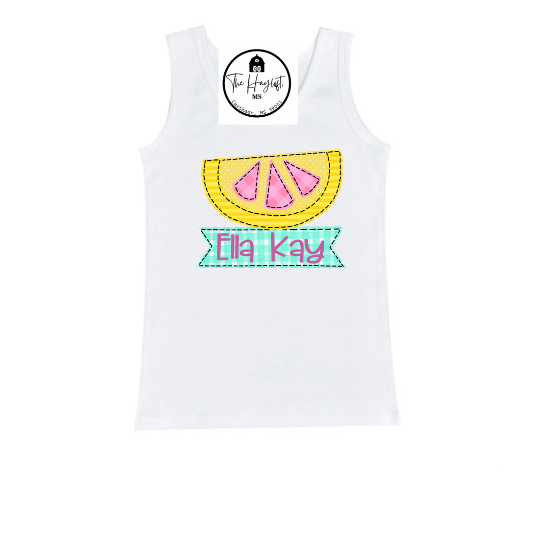 GIRLS LEMON 🍋 SLICE TANK