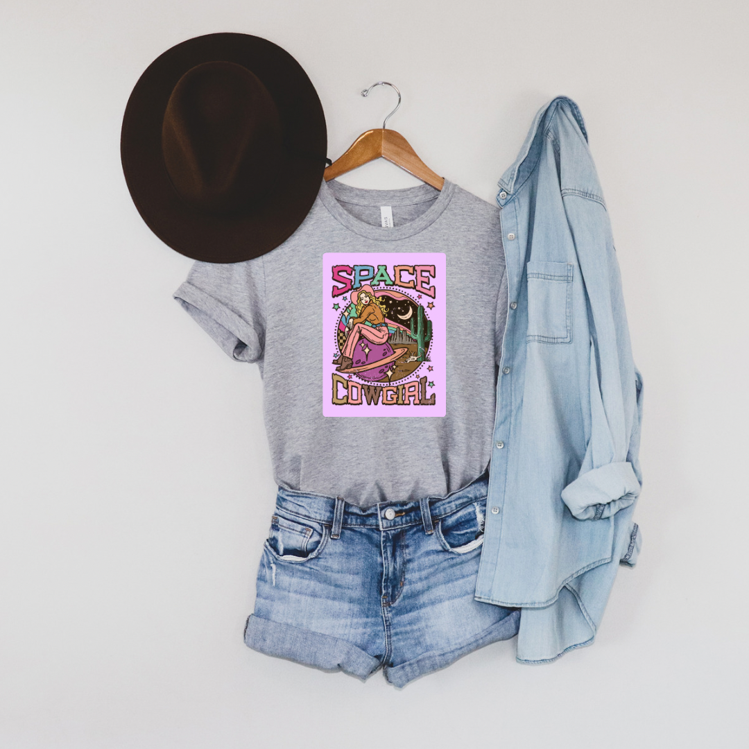 WESTERN SPACE COWGIRL TEE