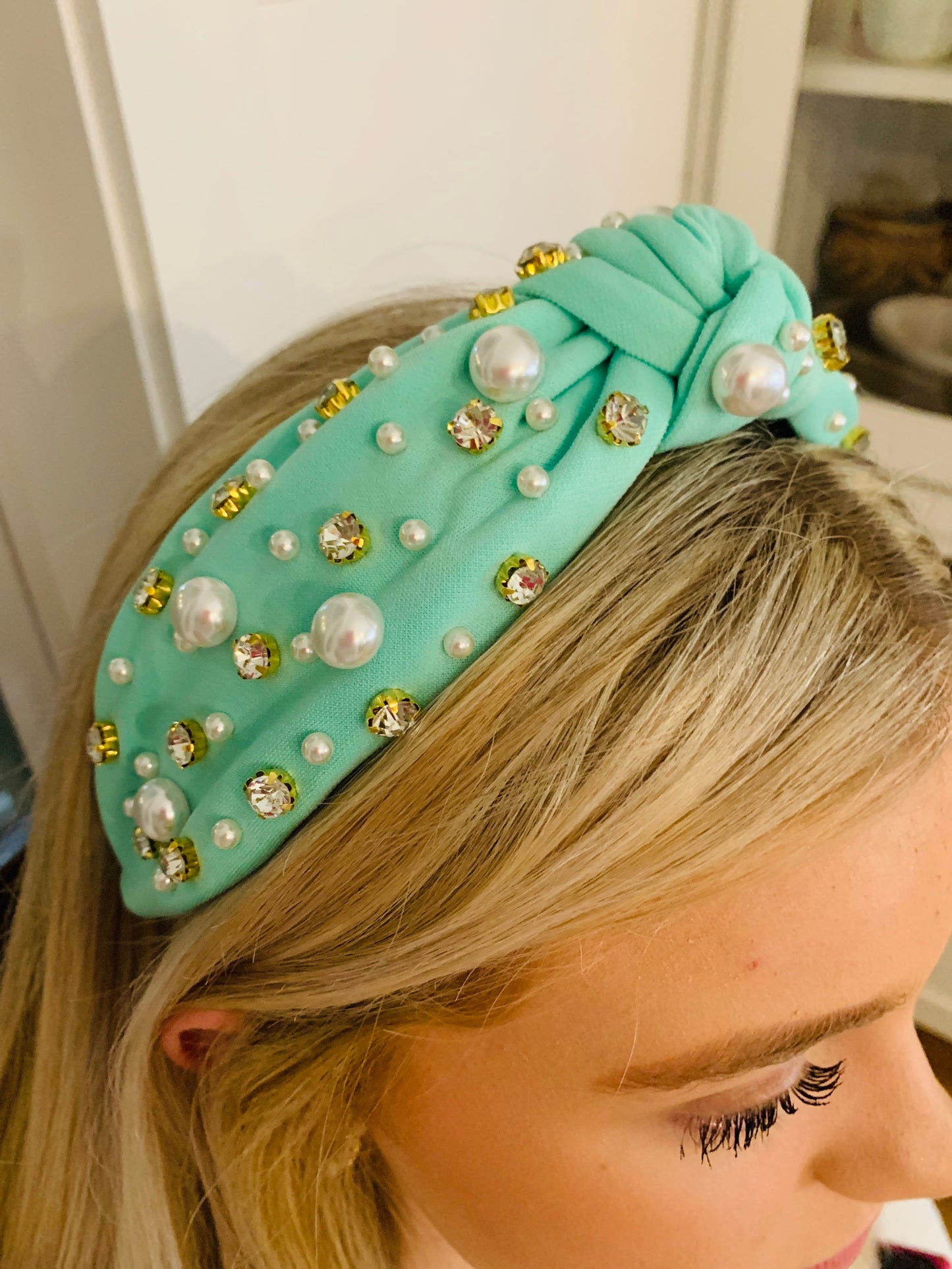 RHINESTONE + PEARLS HEADBAND