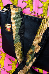 CAMO SEED BEAD GUITAR PURSE STRAP