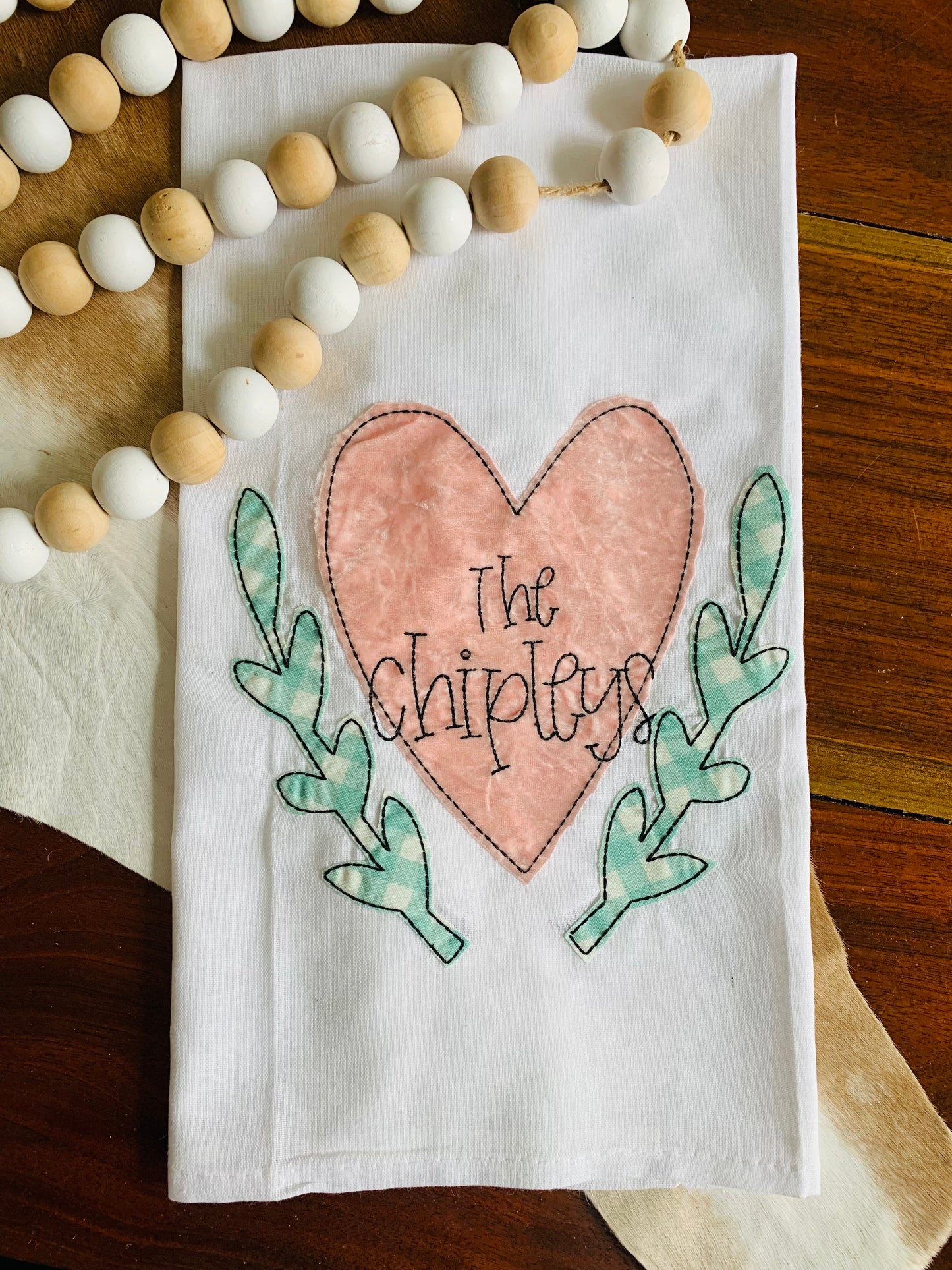 Valentine Tea towel